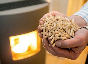 burning pellets in stove