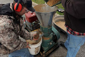 homemade pellet machine