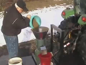 homemade pellet mill driven by tractor