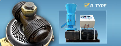 roller-rotating pellet press