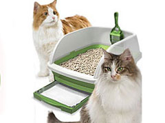 wood pellets cat litter