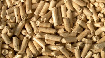Pellets made from hard wood
