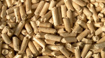 Pellets made from hard wood